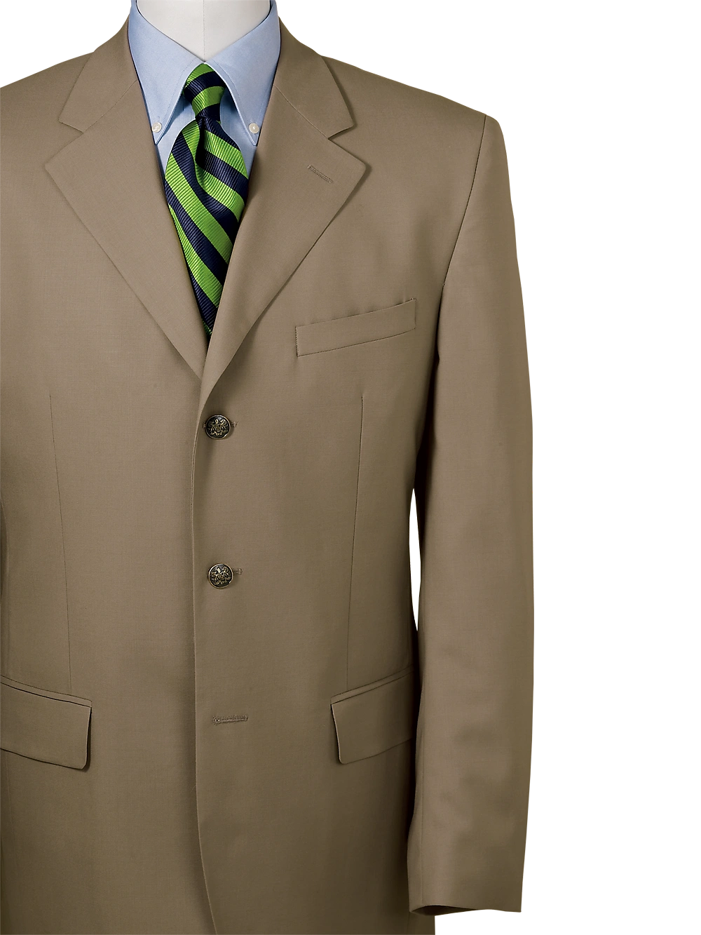 "Cappotto Inglese in Lana 100% - Tre Bottoni, Colore Beige Raffinato"
