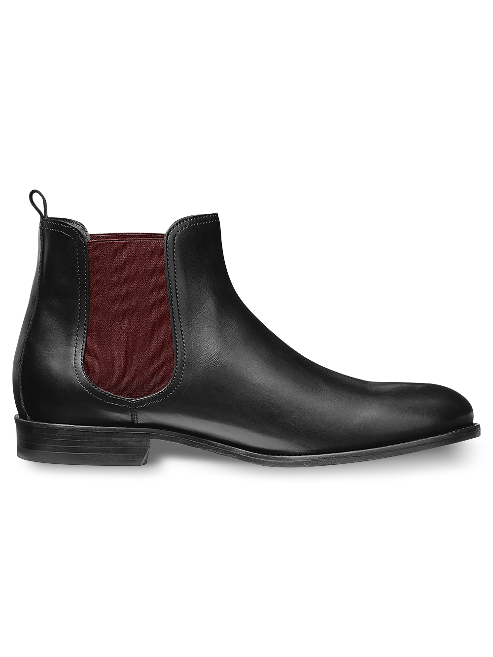 Ace Boot: Nero & Borgogna - Un tocco di audace eleganza italiana, calzature che parlano da sole.